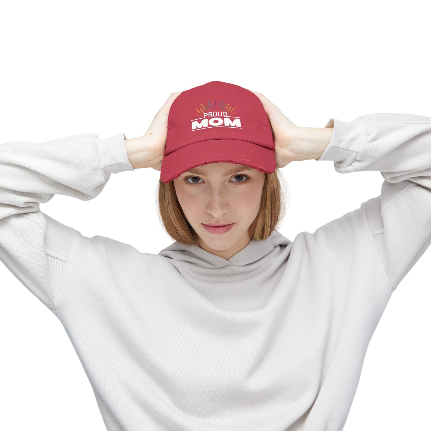 Proud Mom | Distressed Unisex Cap