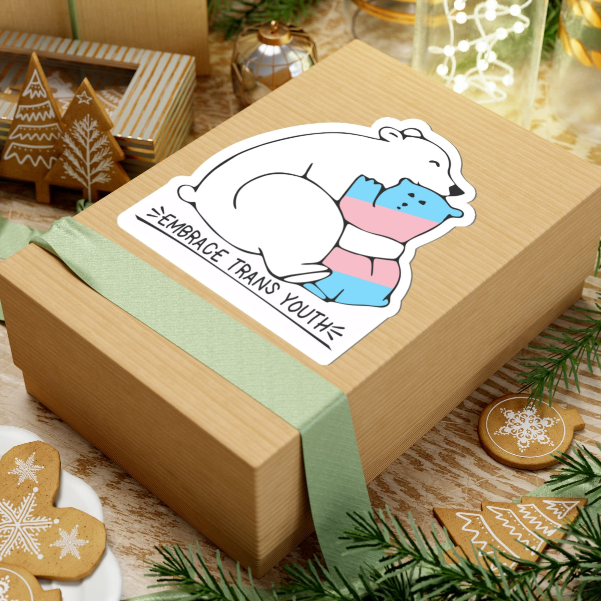 Embrace Trans Youth | Kiss-Cut Sticker