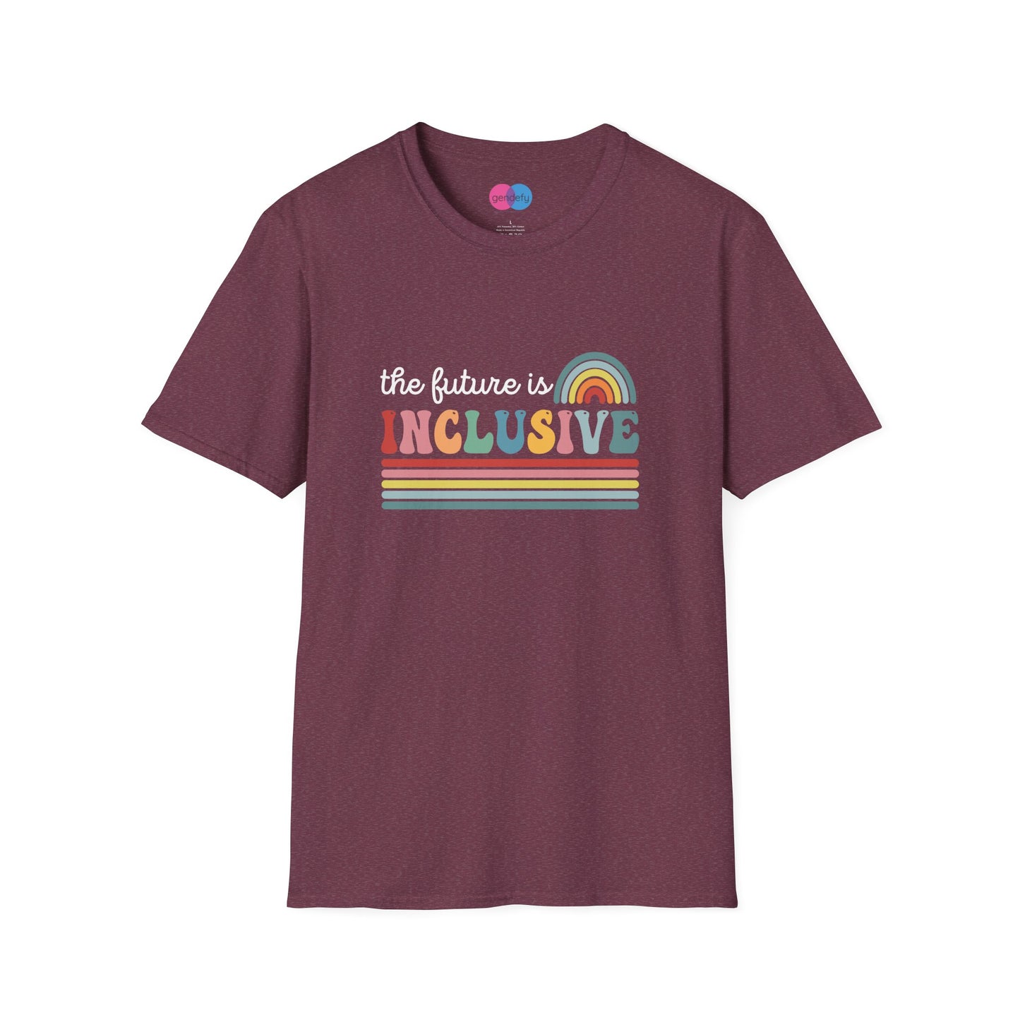 The Future Is Inclusive with Rainbow | Softstyle T-Shirt