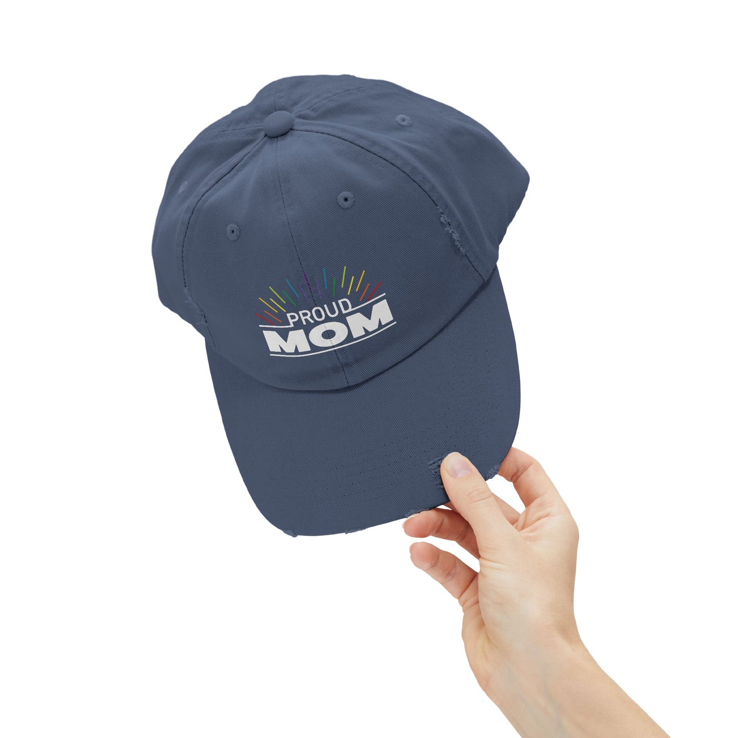 Proud Mom | Distressed Unisex Cap