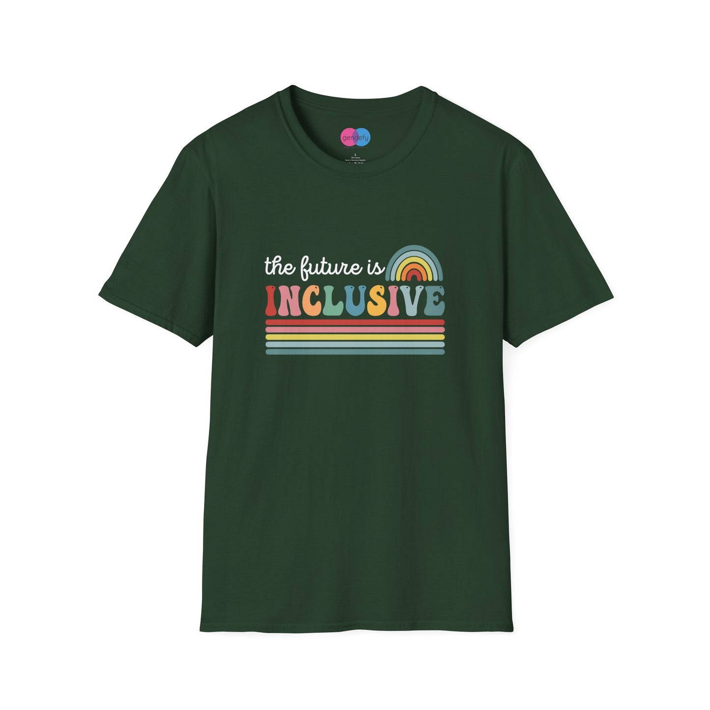 The Future Is Inclusive with Rainbow | Softstyle T-Shirt