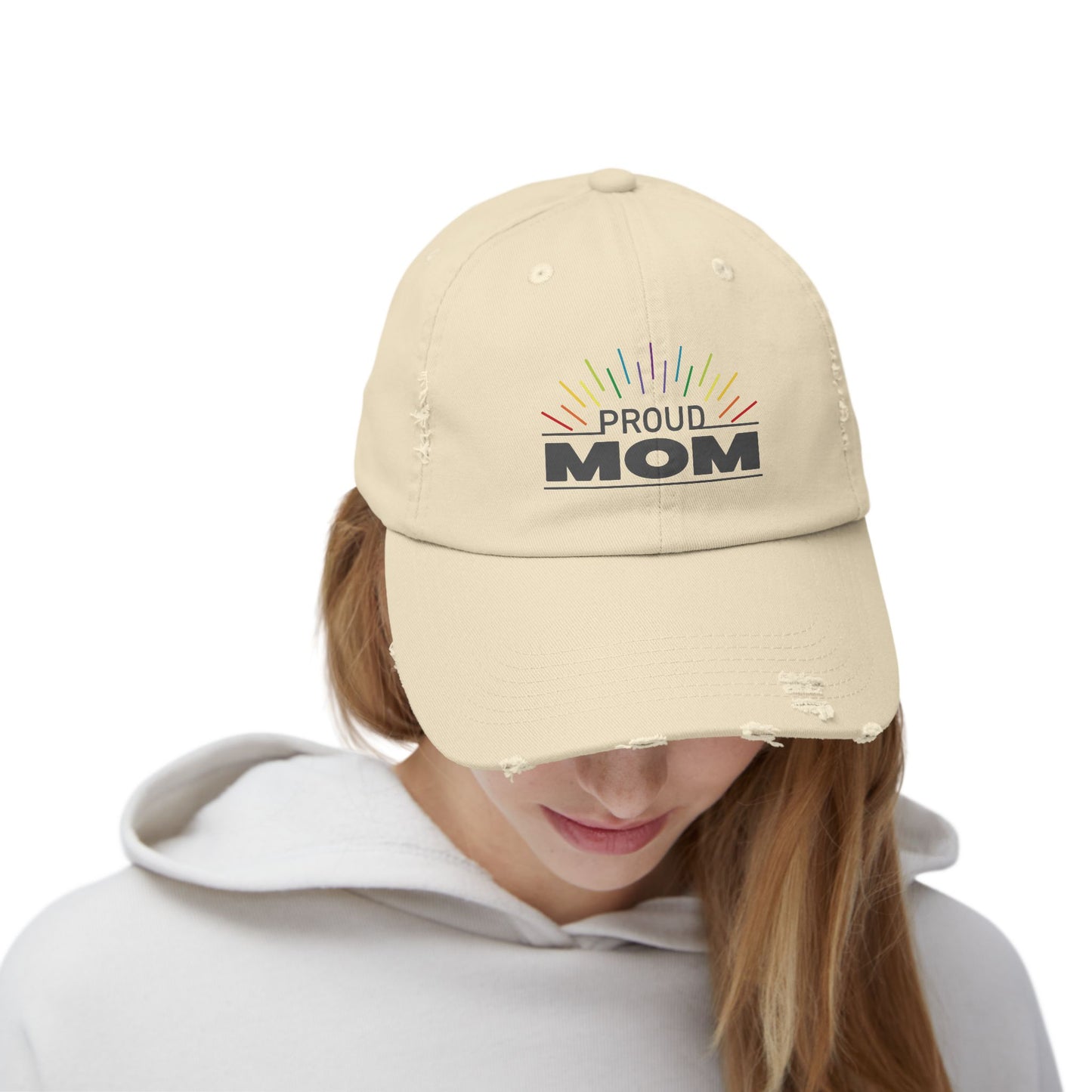 Proud Mom | Distressed Unisex Cap