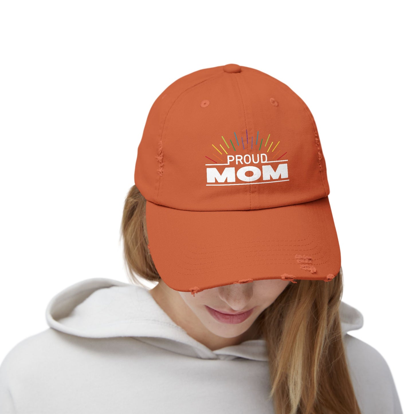 Proud Mom | Distressed Unisex Cap