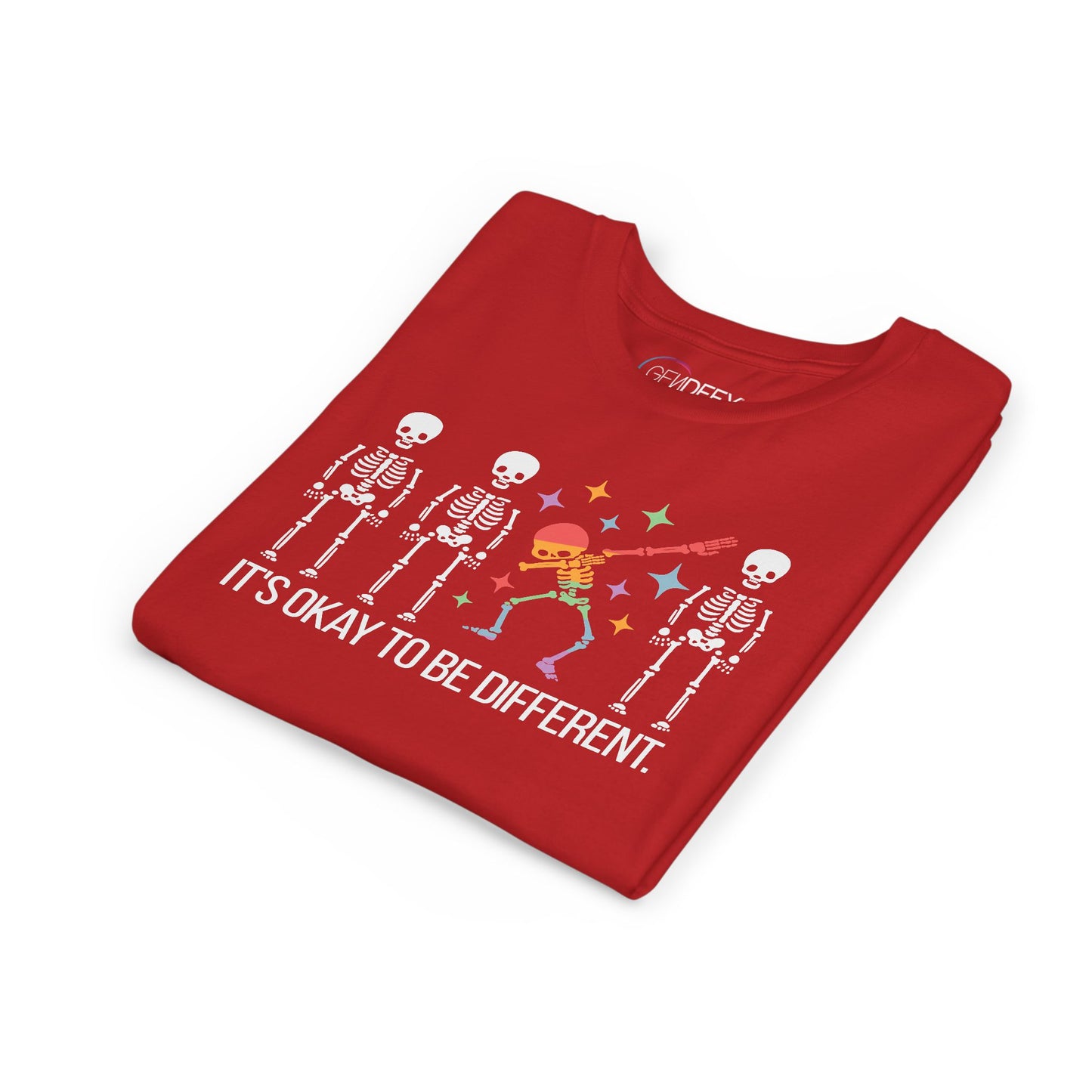Unique Youth Tee: It's Okay to Be Different, Kids Shirt, Halloween Top, Celebration T-Shirt, Gift for Individuality