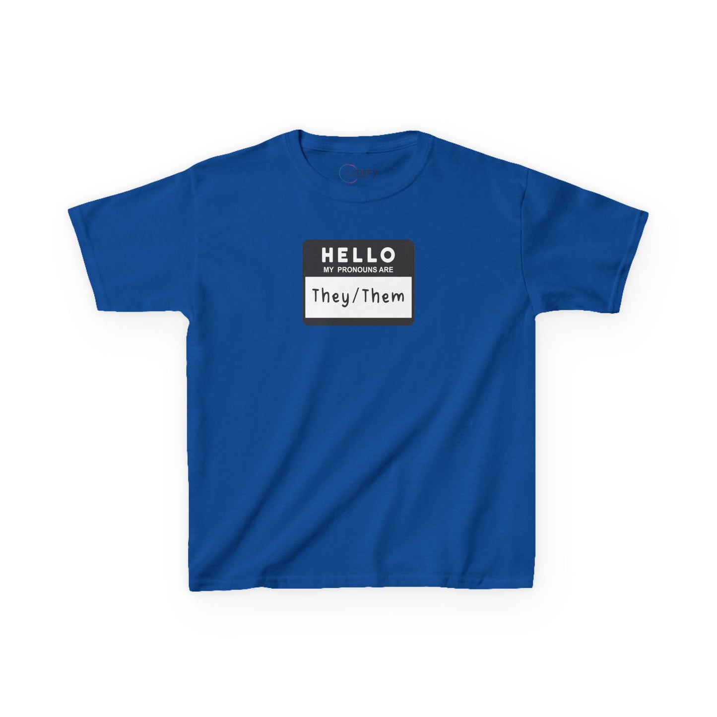 Hello, My Pronouns Are They/Them | Youth T-Shirt