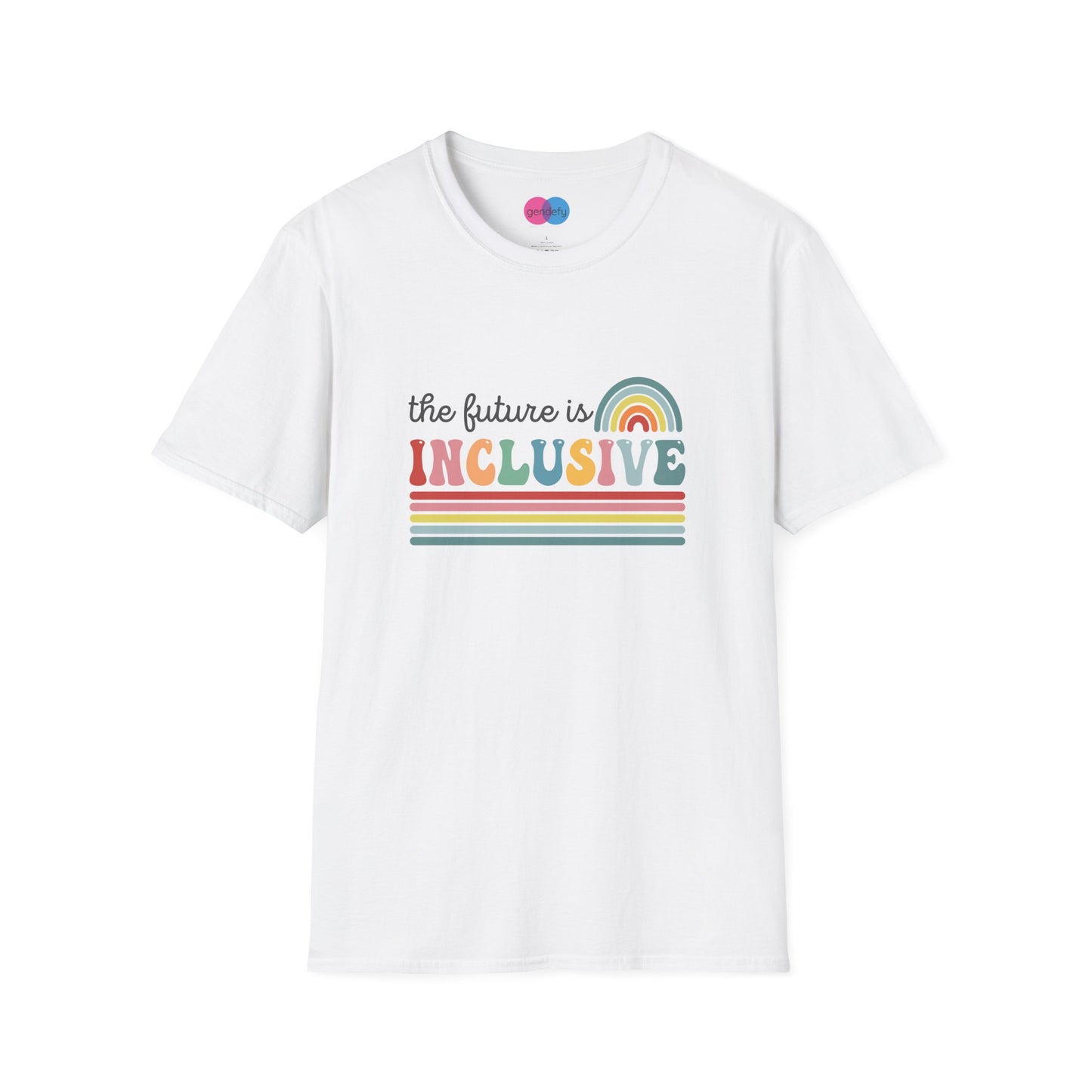 The Future Is Inclusive with Rainbow | Softstyle T-Shirt