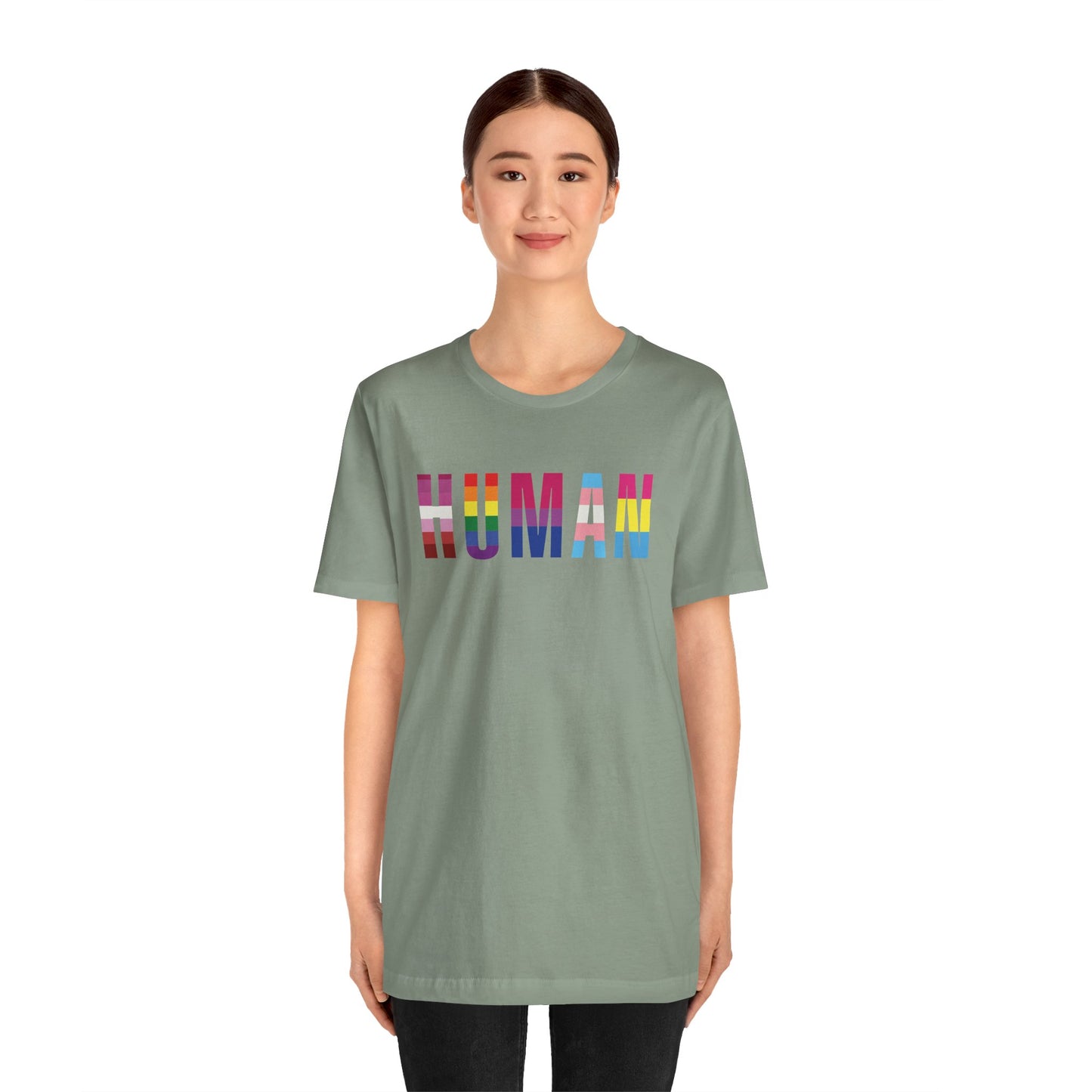 HUMAN Pride Flag - T-Shirt