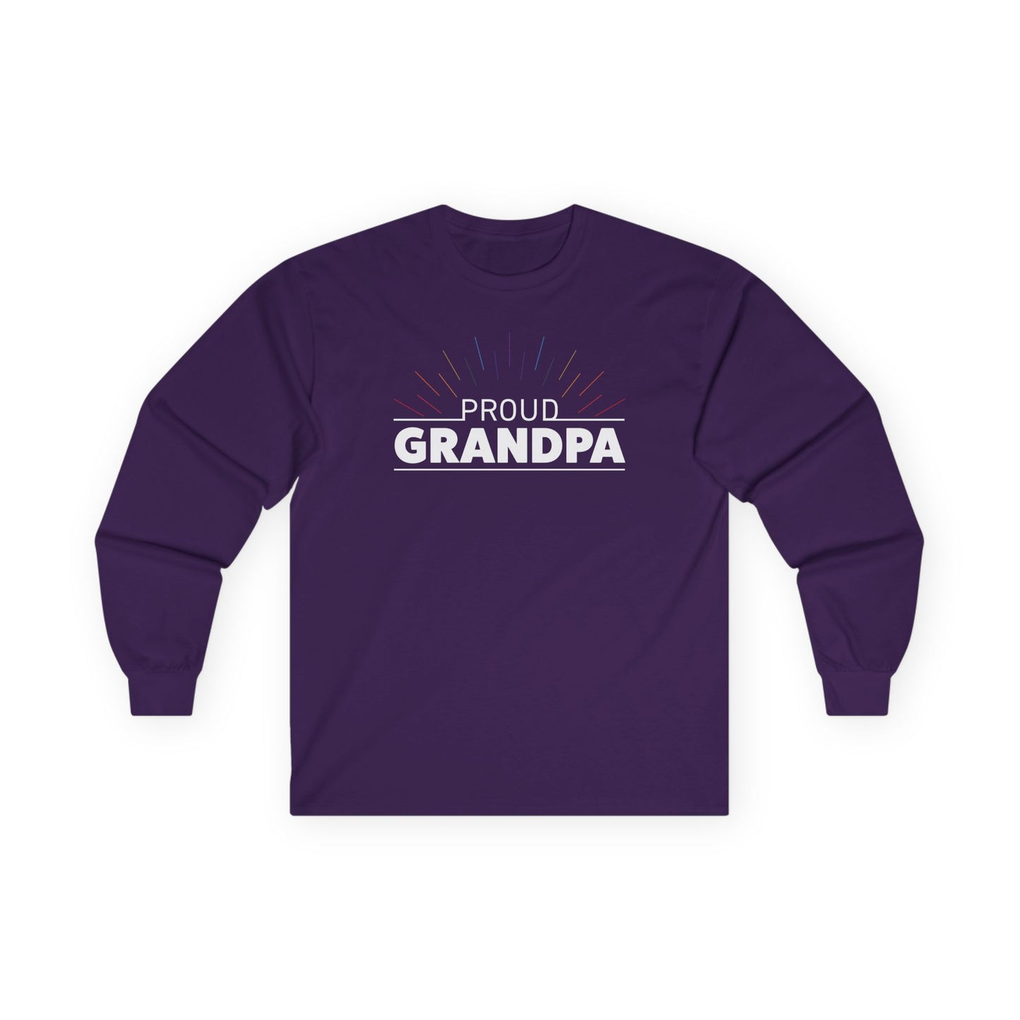 Proud Grandpa Long Sleeve Tee - Unisex Ultra Cotton Shirt for Father's Day
