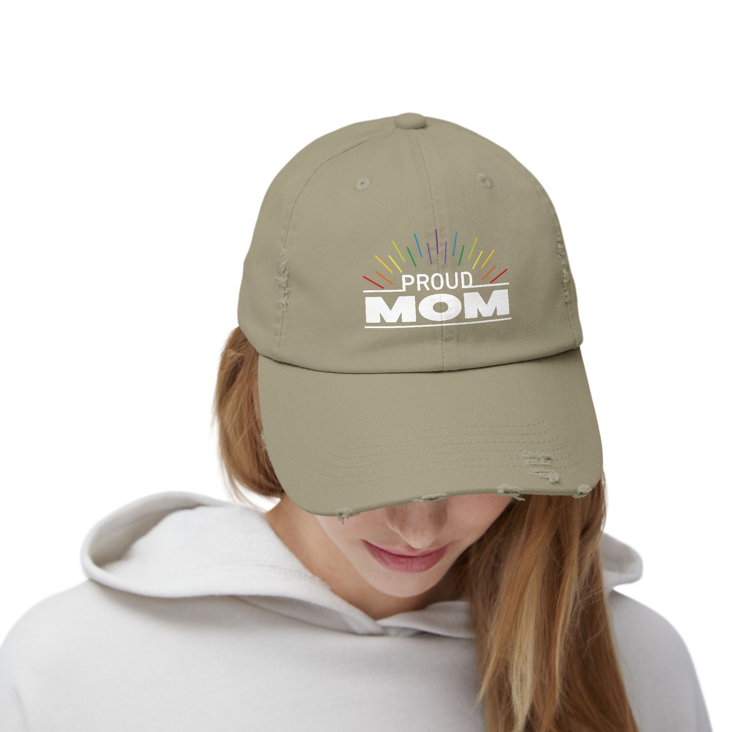 Proud Mom | Distressed Unisex Cap