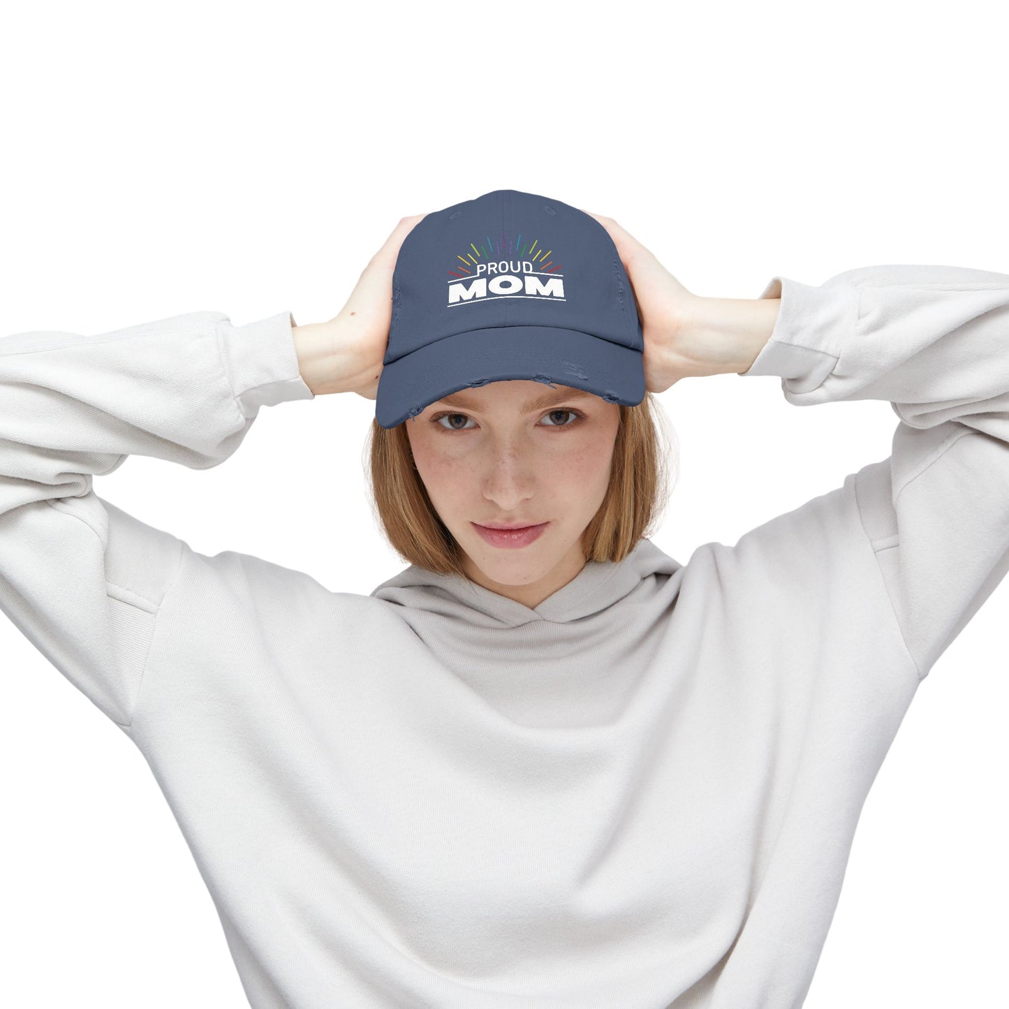 Proud Mom | Distressed Unisex Cap