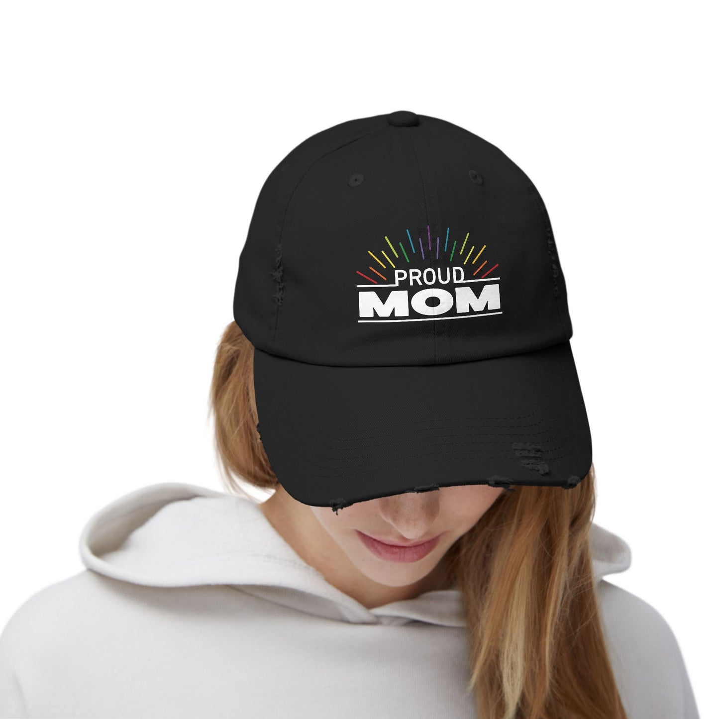 Proud Mom | Distressed Unisex Cap