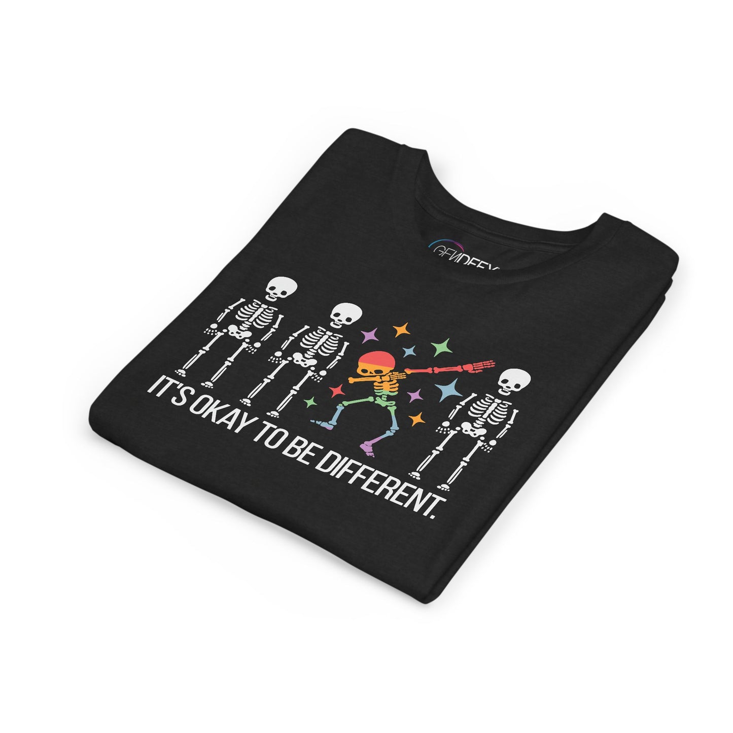 Unique Youth Tee: It's Okay to Be Different, Kids Shirt, Halloween Top, Celebration T-Shirt, Gift for Individuality