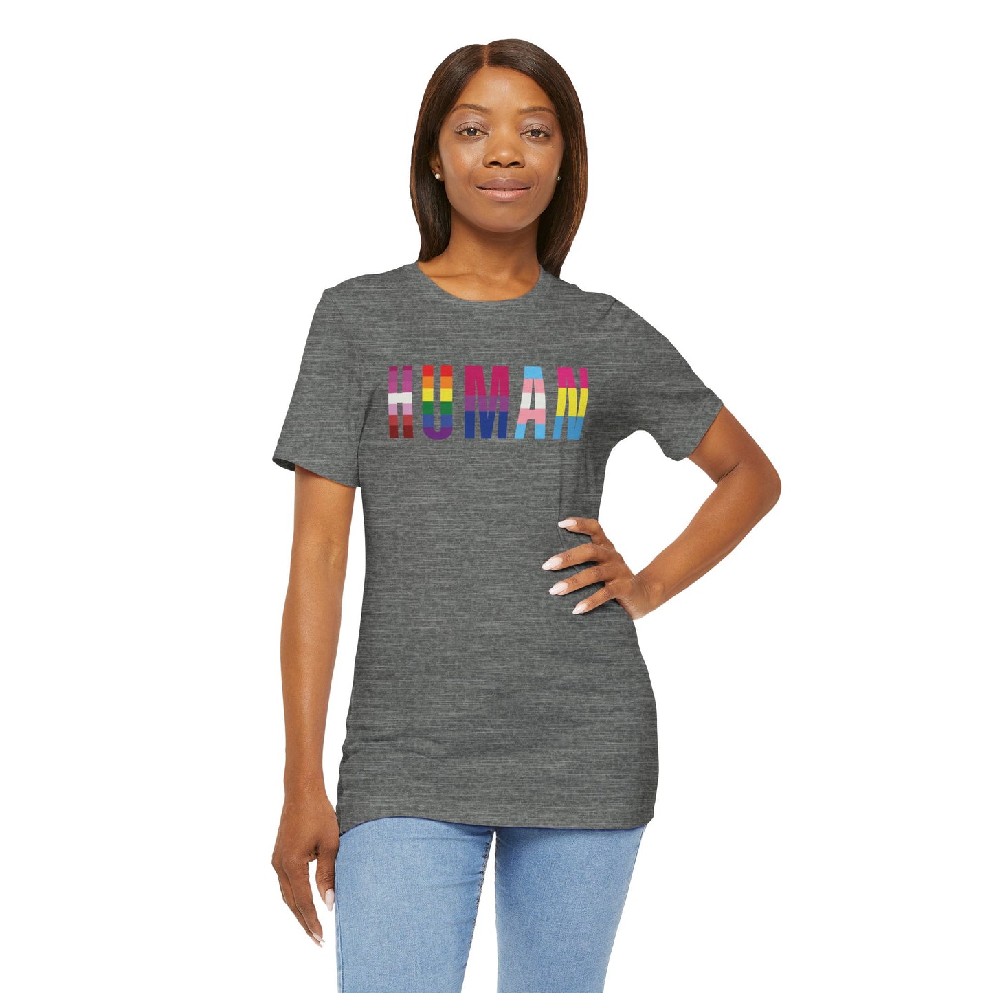 HUMAN Pride Flag - T-Shirt