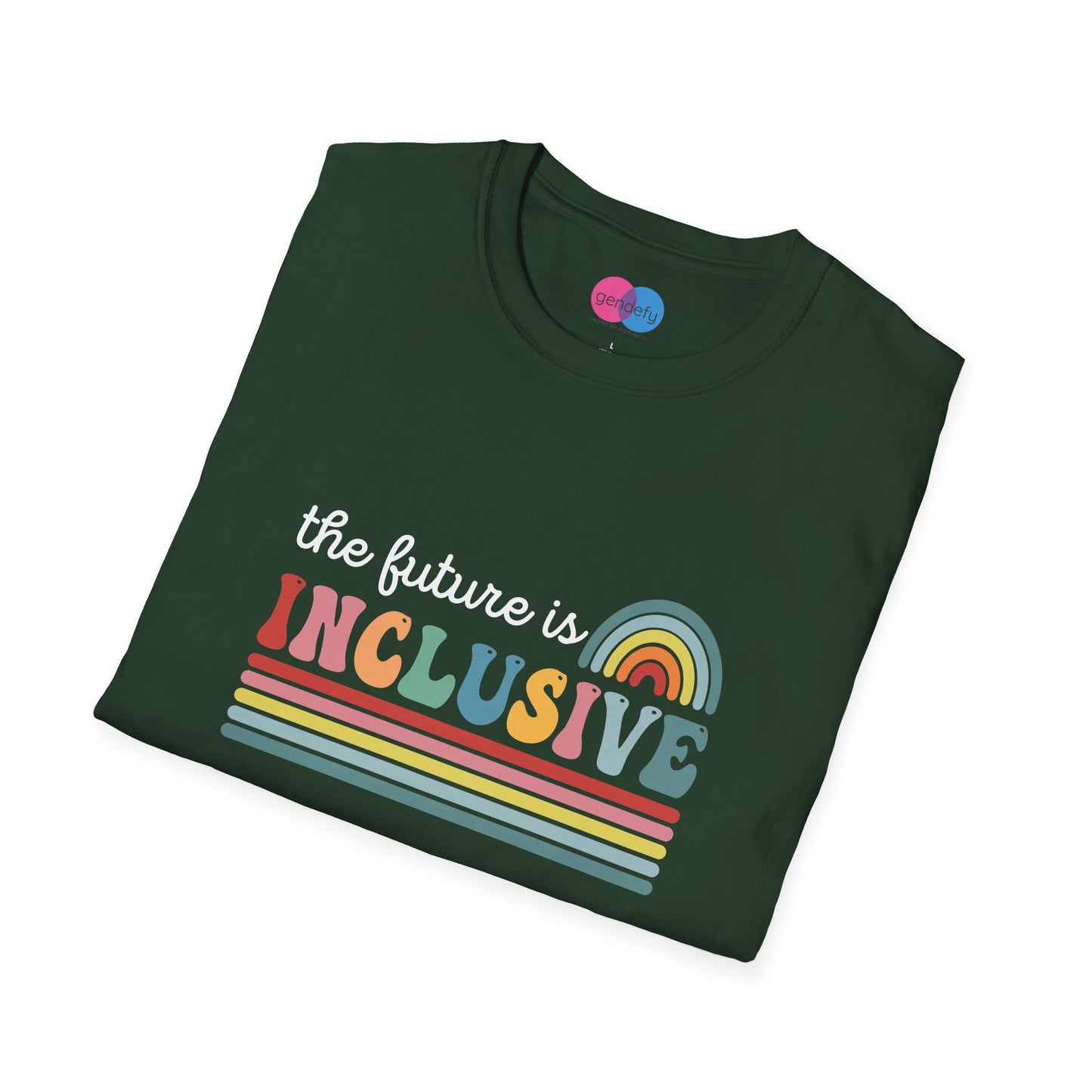 The Future Is Inclusive with Rainbow | Softstyle T-Shirt