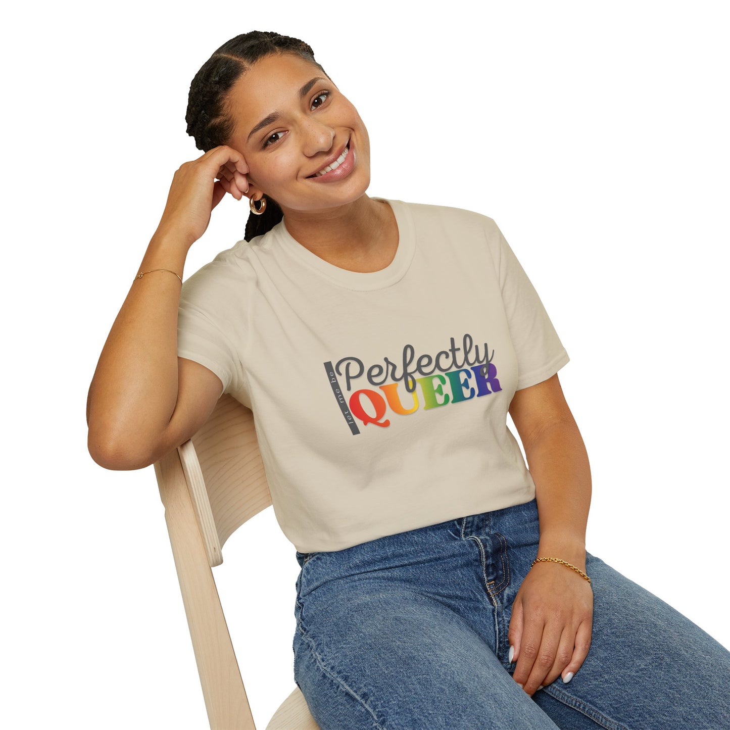Let Me Be Perfectly Queer | Unisex Softstyle T-Shirt