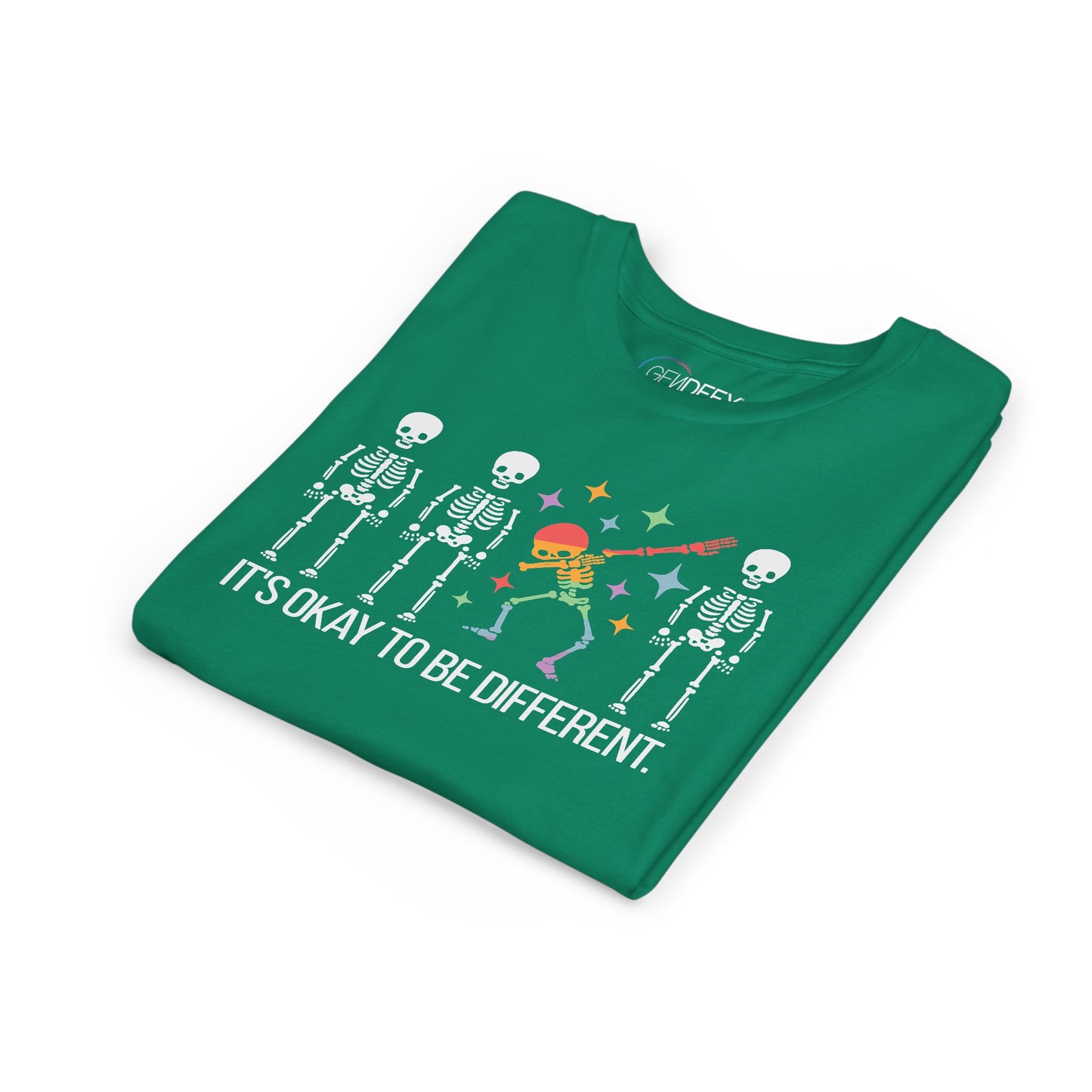 Unique Youth Tee: It's Okay to Be Different, Kids Shirt, Halloween Top, Celebration T-Shirt, Gift for Individuality