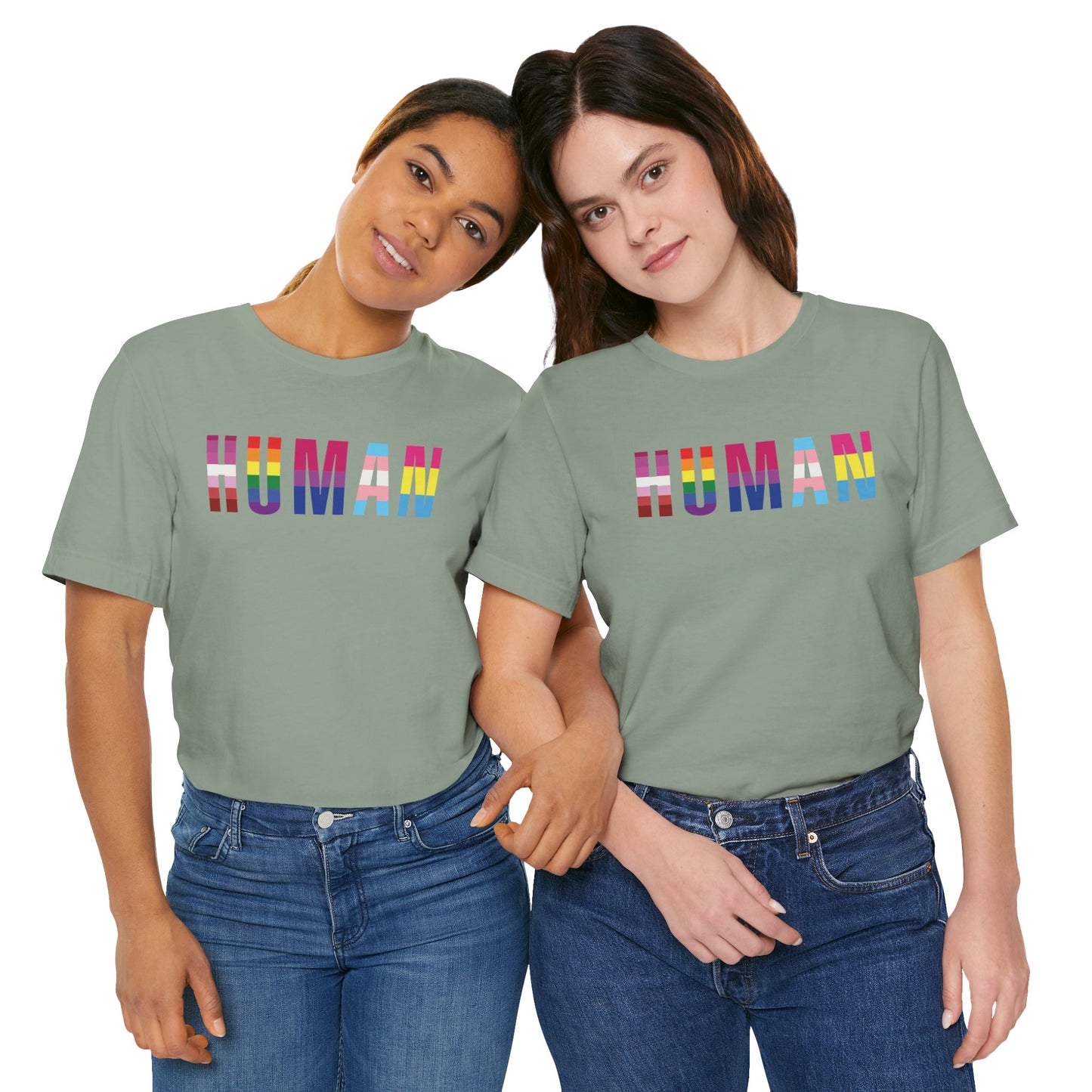 HUMAN Pride Flag - T-Shirt