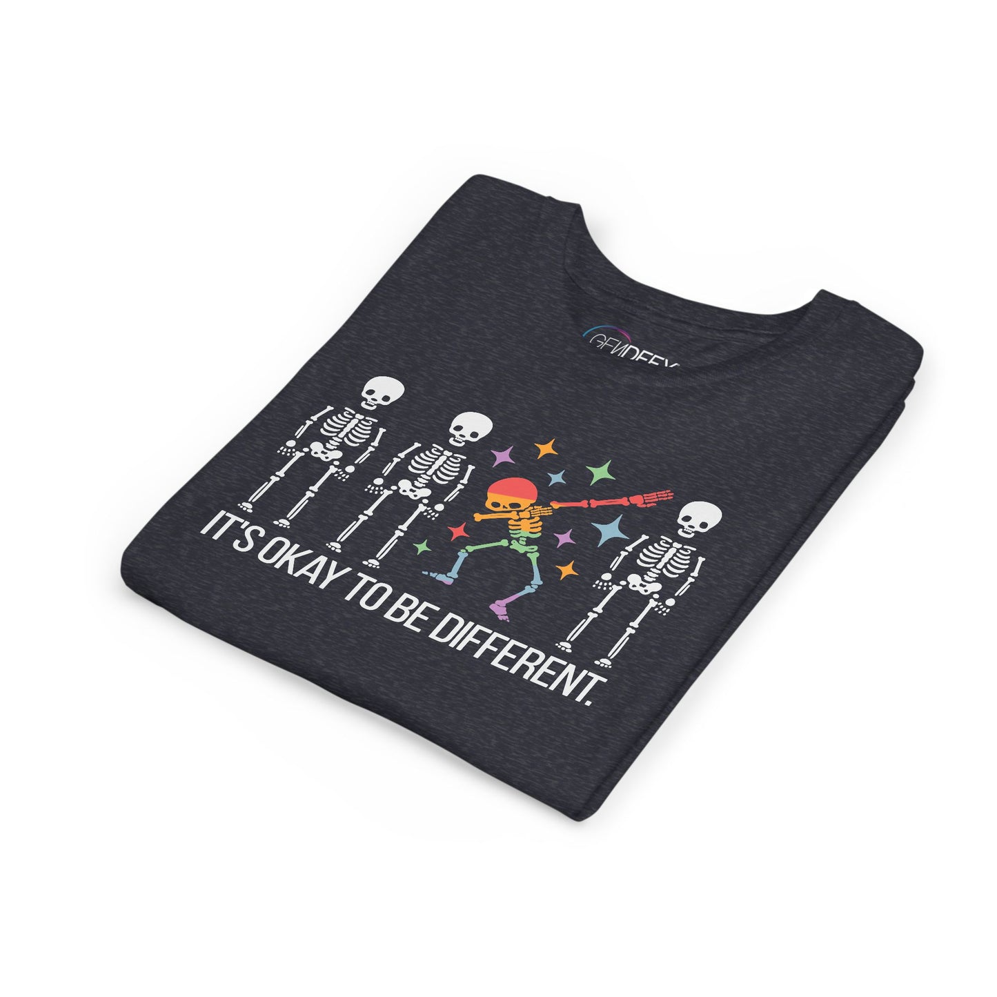 Unique Youth Tee: It's Okay to Be Different, Kids Shirt, Halloween Top, Celebration T-Shirt, Gift for Individuality