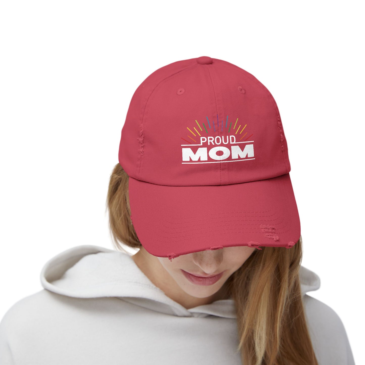 Proud Mom | Distressed Unisex Cap