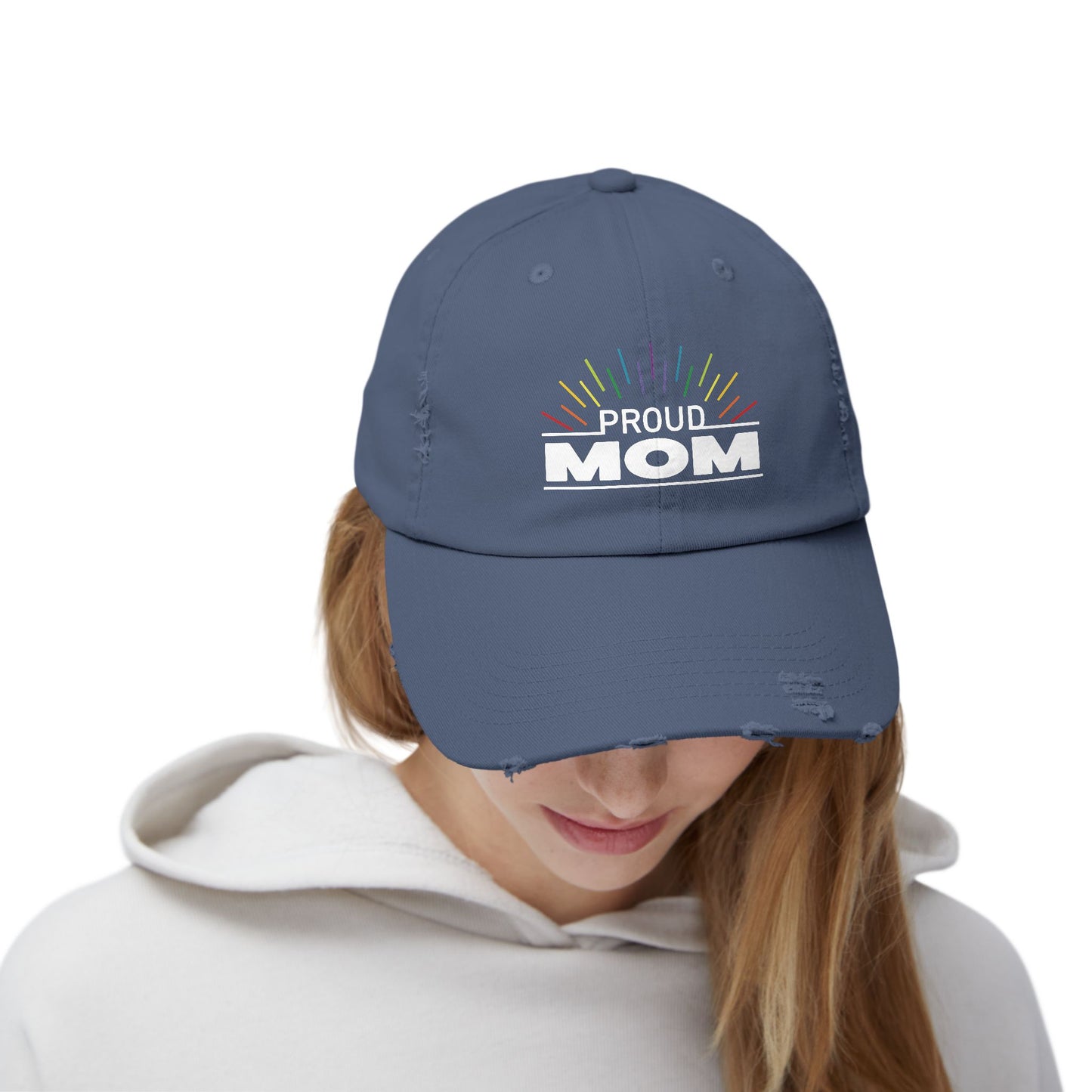 Proud Mom | Distressed Unisex Cap