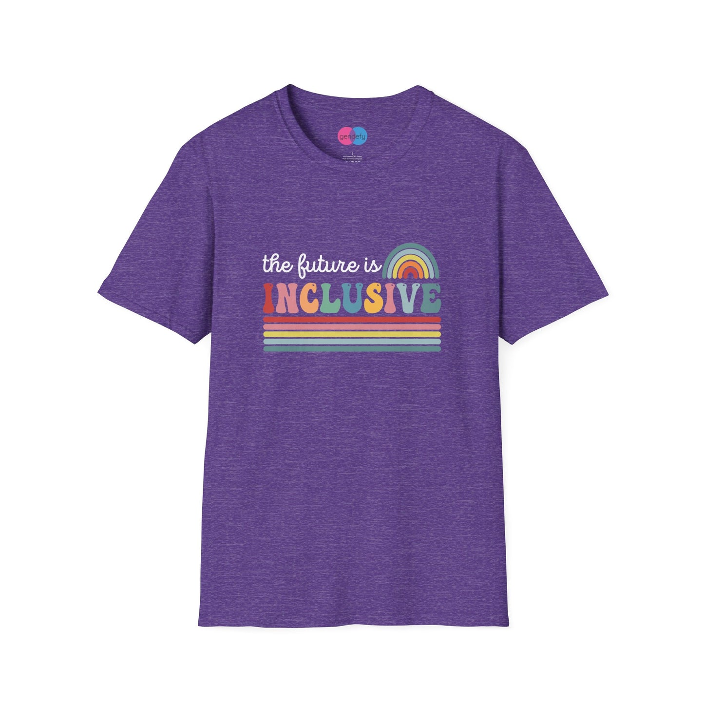 The Future Is Inclusive with Rainbow | Softstyle T-Shirt
