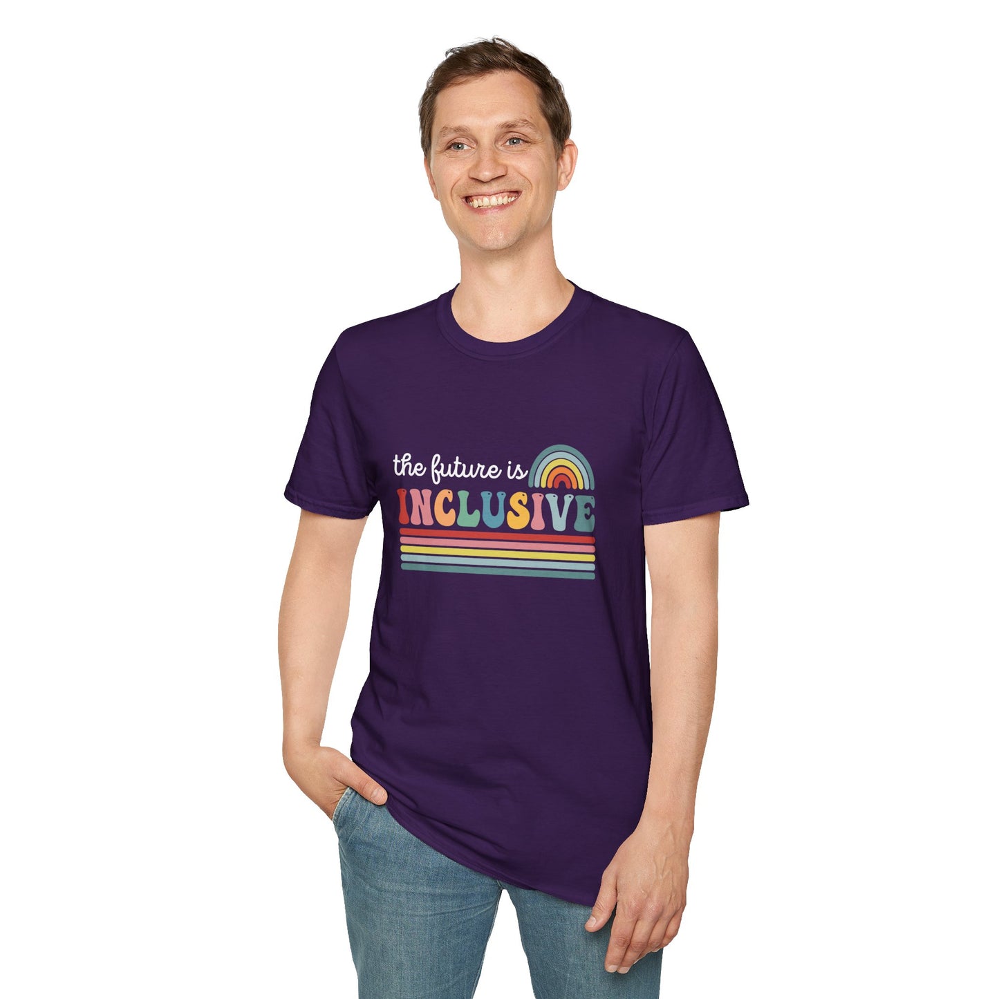 The Future Is Inclusive with Rainbow | Softstyle T-Shirt