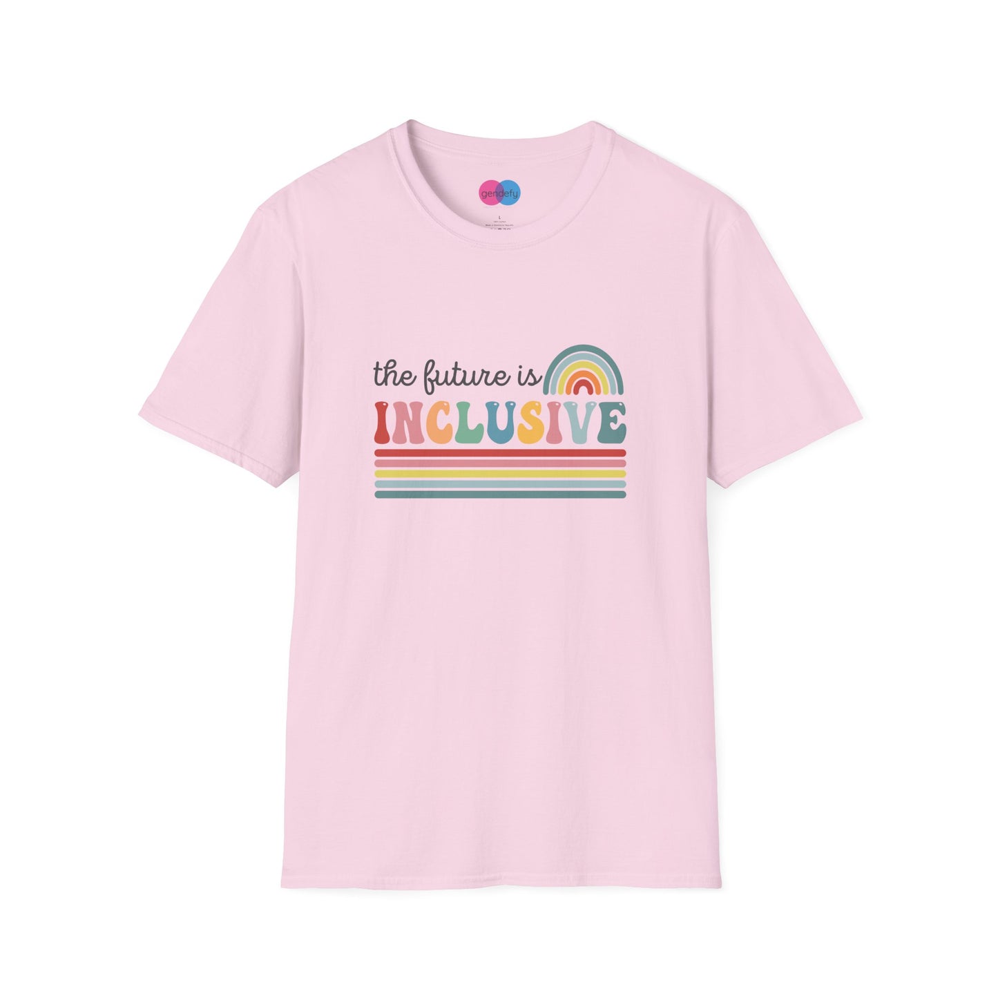 The Future Is Inclusive with Rainbow | Softstyle T-Shirt