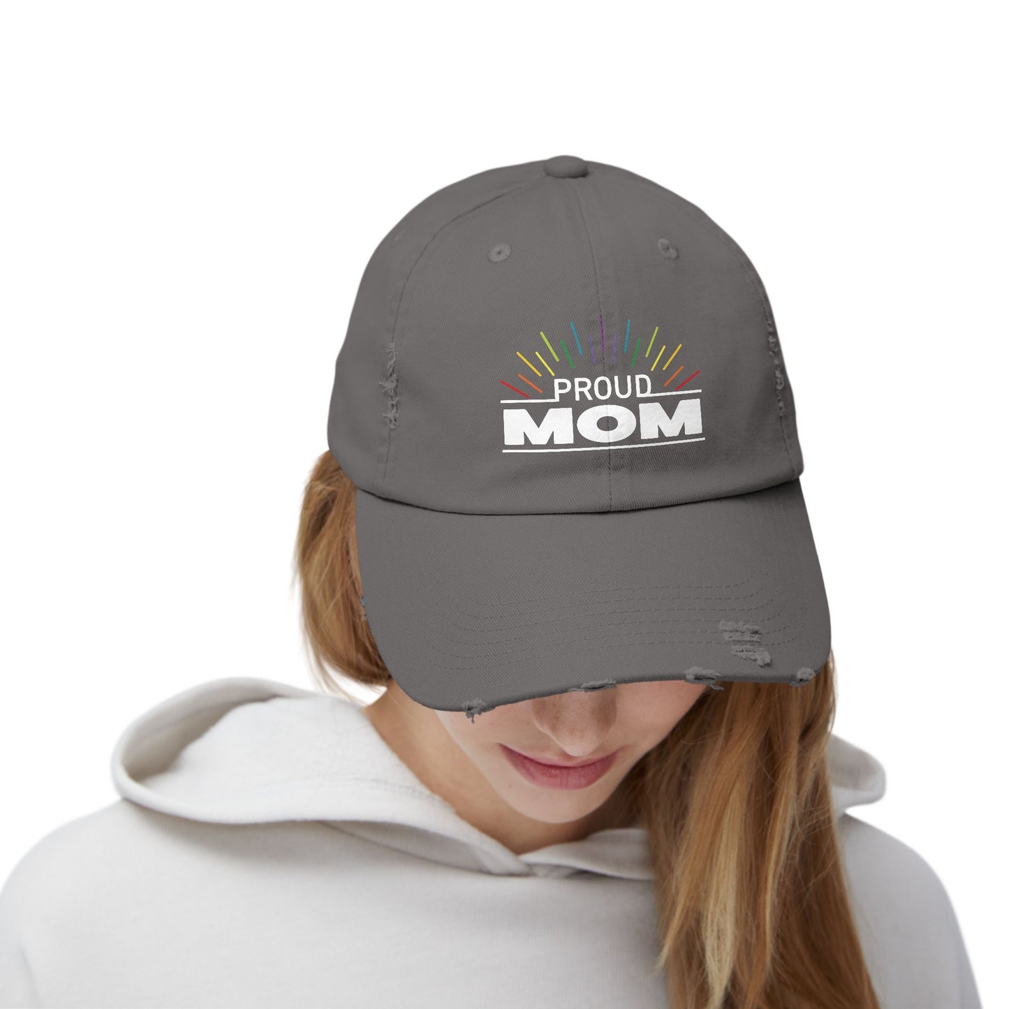 Proud Mom | Distressed Unisex Cap