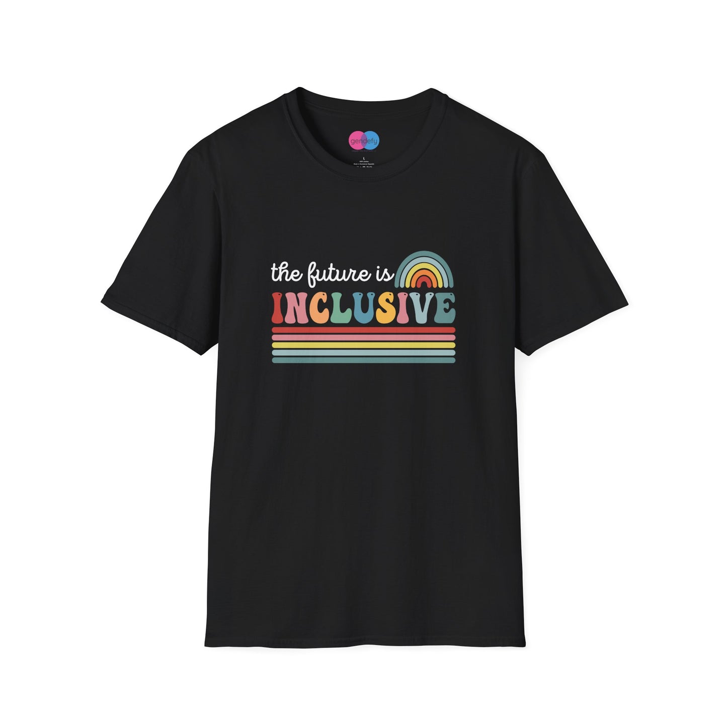 The Future Is Inclusive with Rainbow | Softstyle T-Shirt