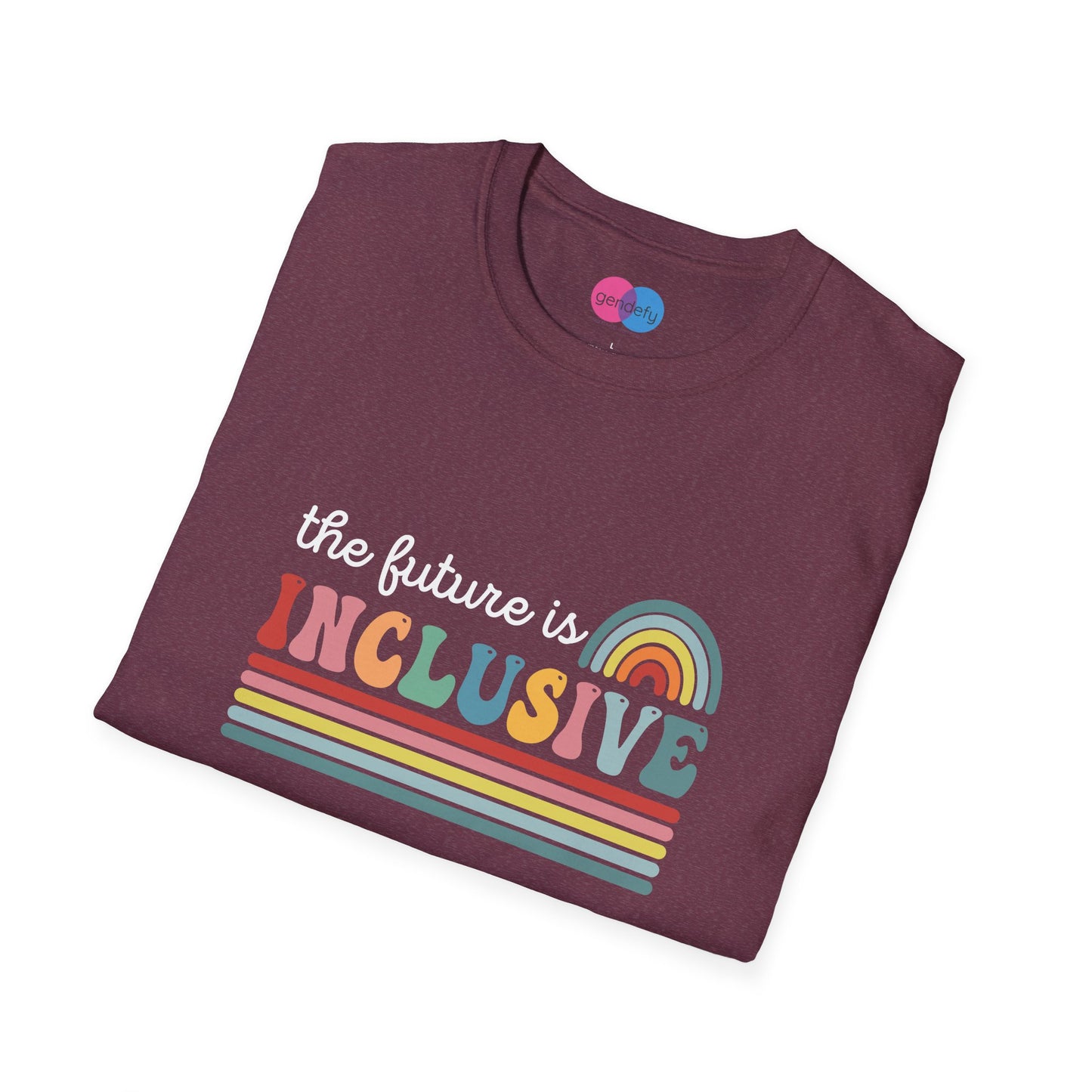 The Future Is Inclusive with Rainbow | Softstyle T-Shirt