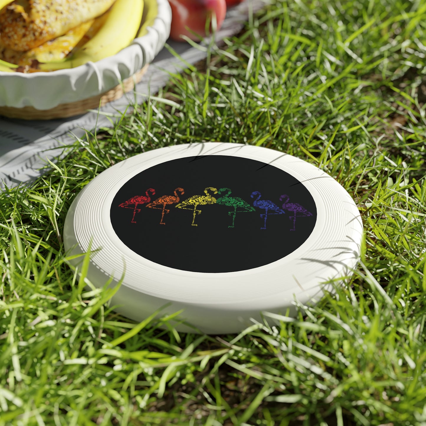 Pride Floral Flamingos Frisbee – Celebrate Love & Fun Outdoors | Gendefy