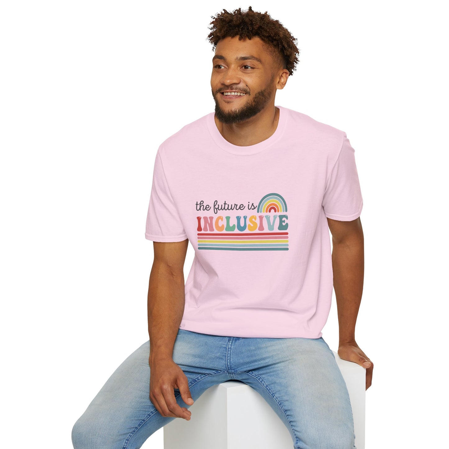 The Future Is Inclusive with Rainbow | Softstyle T-Shirt