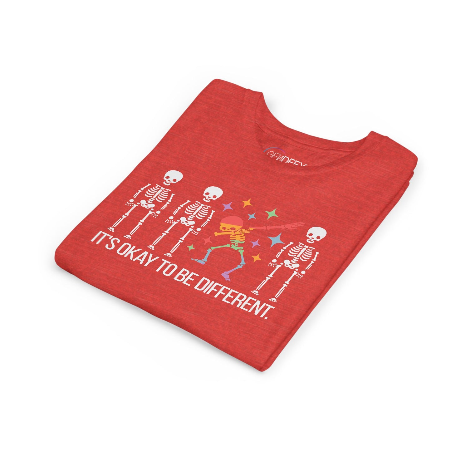 Unique Youth Tee: It's Okay to Be Different, Kids Shirt, Halloween Top, Celebration T-Shirt, Gift for Individuality