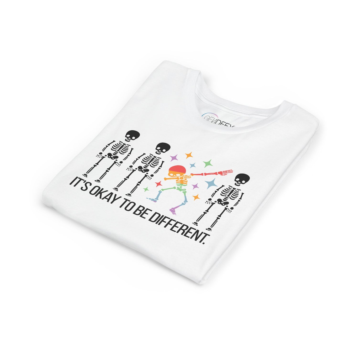 Unique Youth Tee: It's Okay to Be Different, Kids Shirt, Halloween Top, Celebration T-Shirt, Gift for Individuality