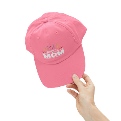Proud Mom | Distressed Unisex Cap