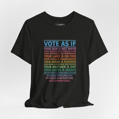 Vote With Empathy | Adult T-Shirt