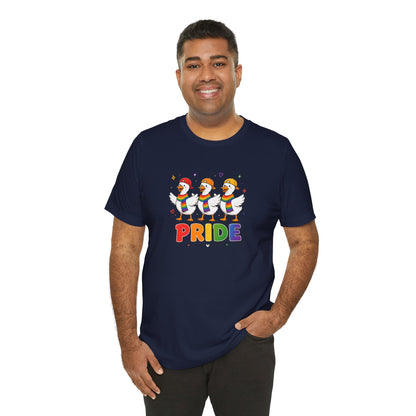 PRIDE Flock Rainbow Geese | Adult Tee