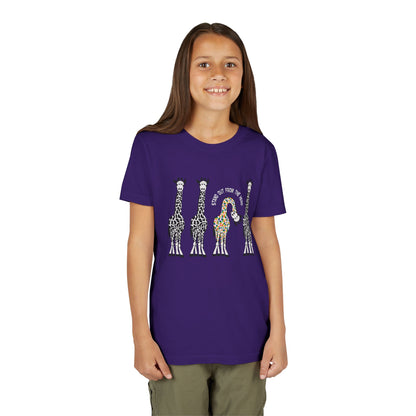 Stand Out From the Herd Rainbow Giraffe | Youth Shirt