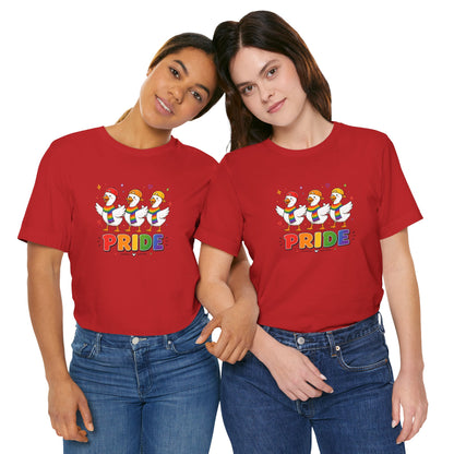 PRIDE Flock Rainbow Geese | Adult Tee