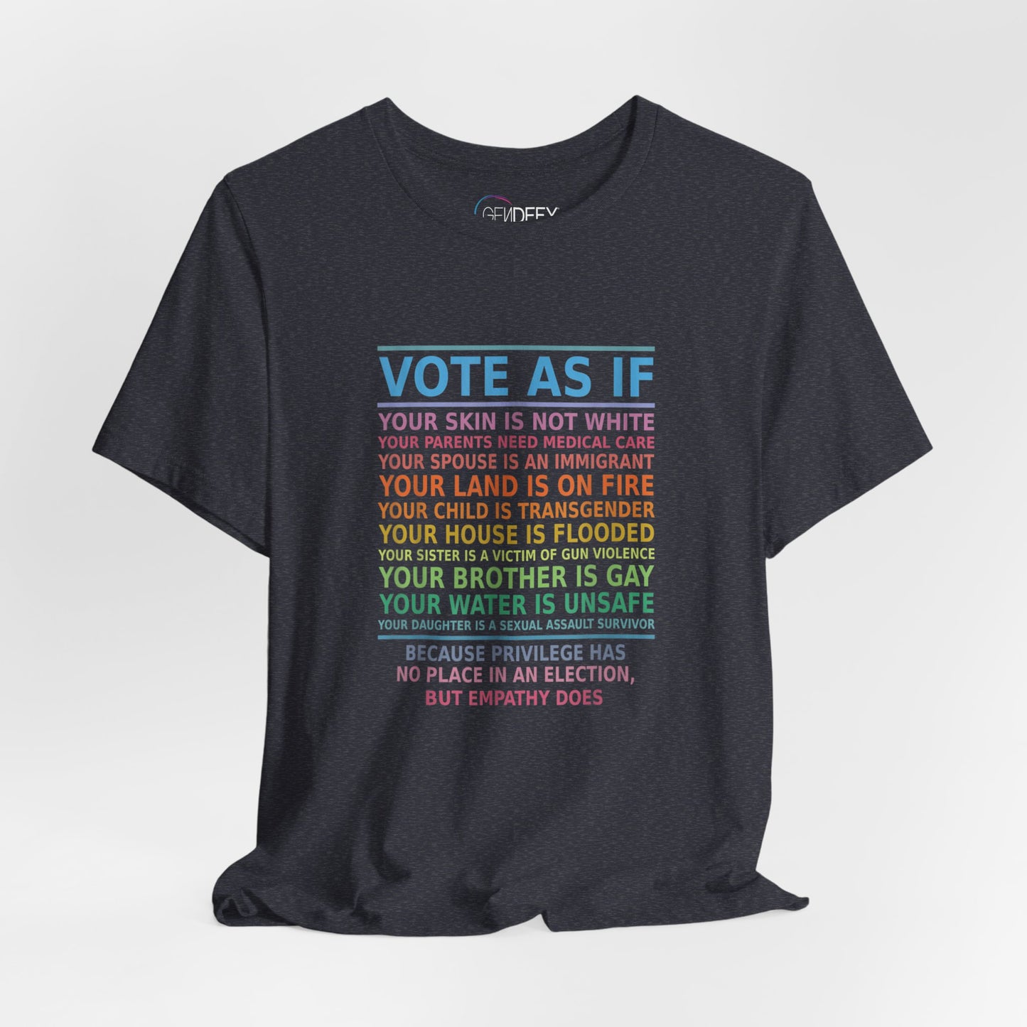Vote With Empathy | Adult T-Shirt