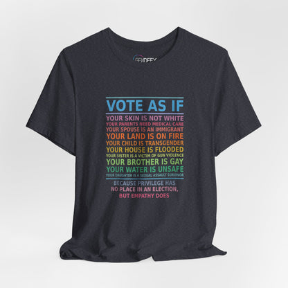 Vote With Empathy | Adult T-Shirt