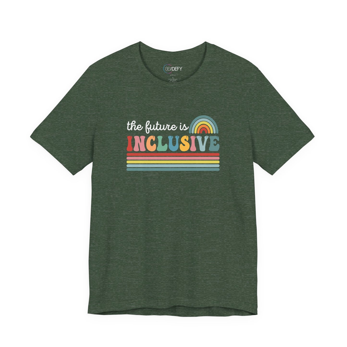 The Future Is Inclusive with Rainbow | Adult T-Shirt