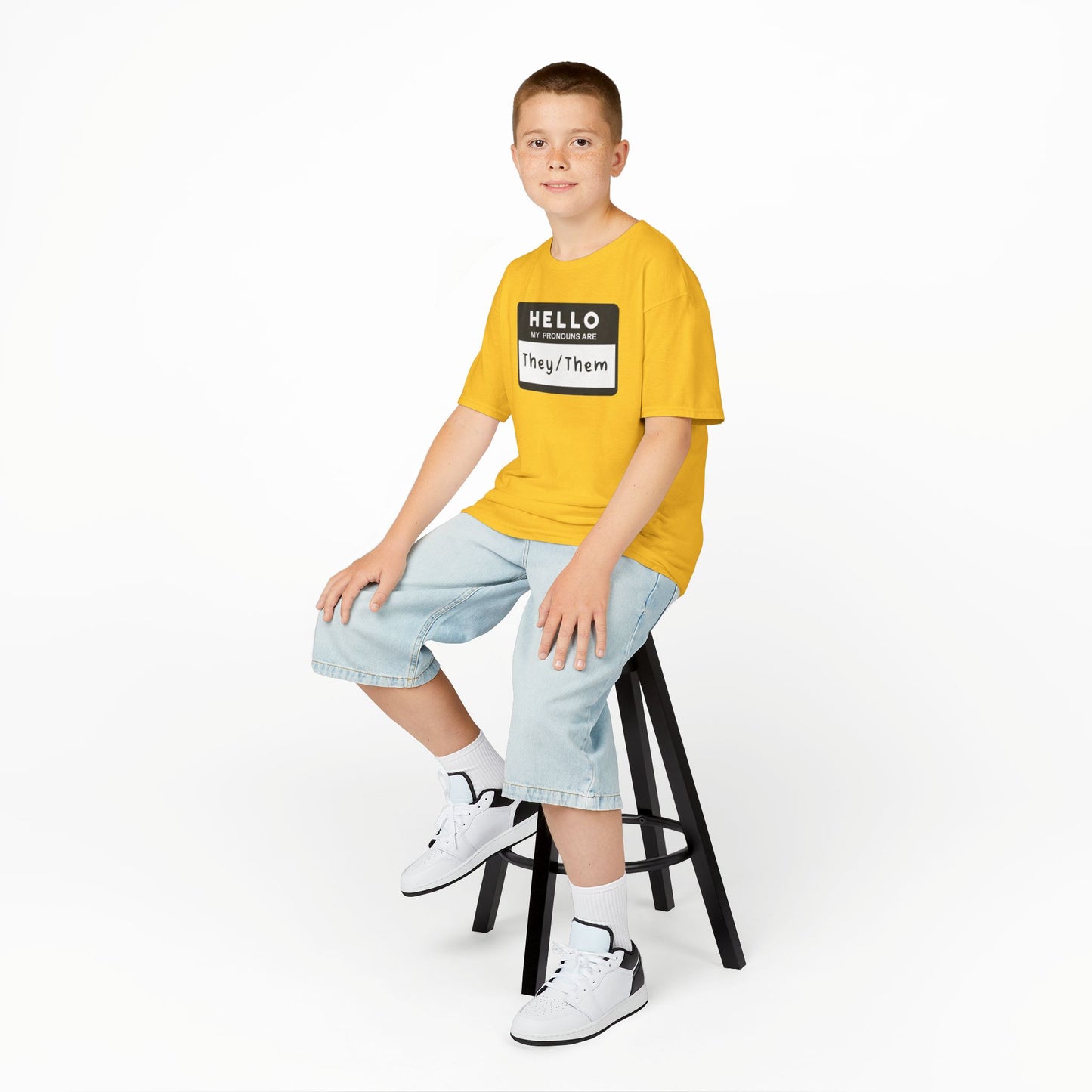Hello, My Pronouns Are They/Them | Youth T-Shirt