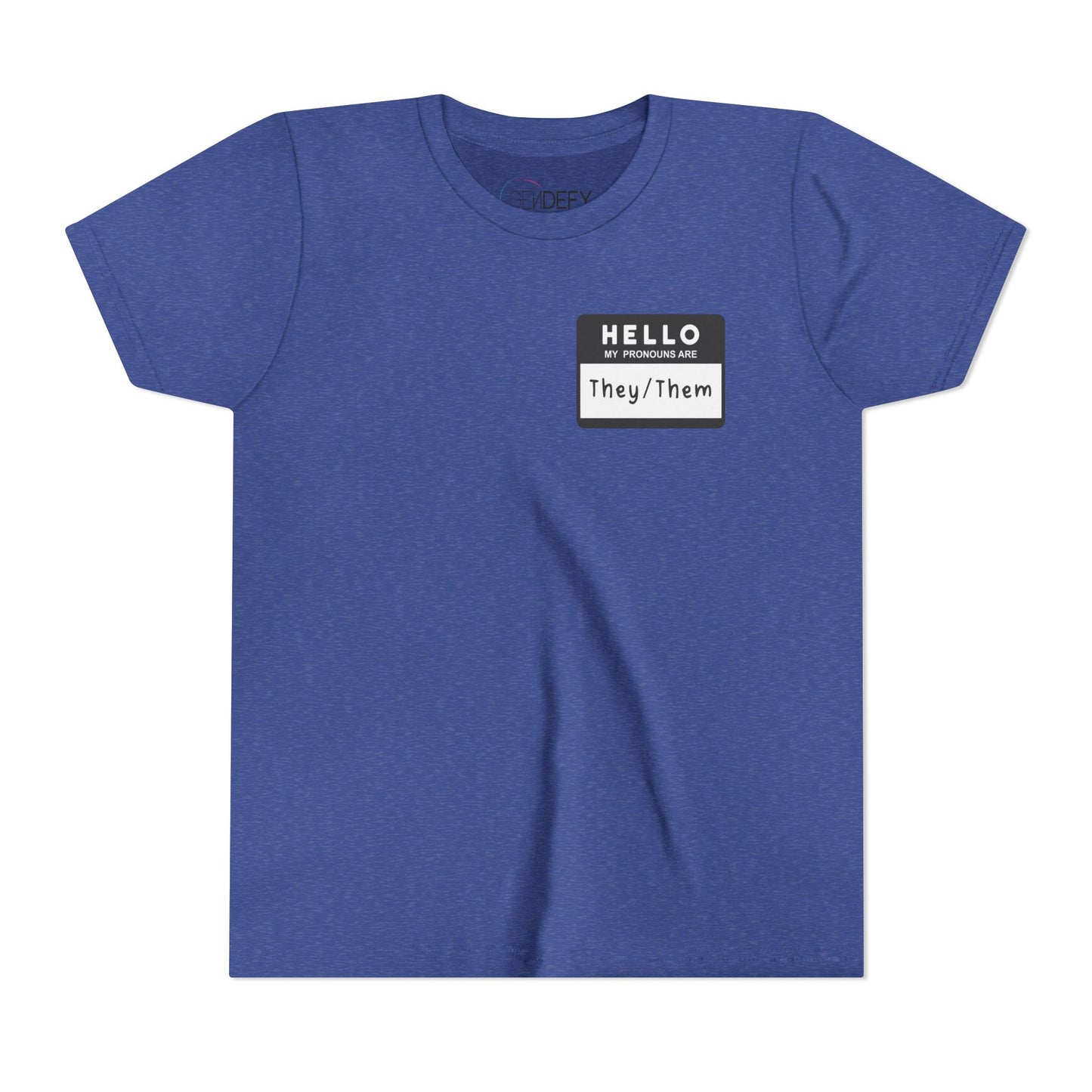 Hello, My Pronouns Are They/Them | Youth T-Shirt