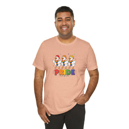 PRIDE Flock Rainbow Geese | Adult Tee