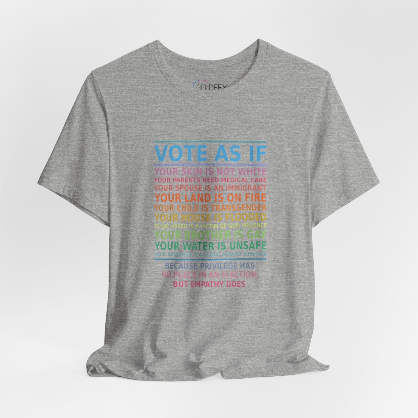 Vote With Empathy | Adult T-Shirt