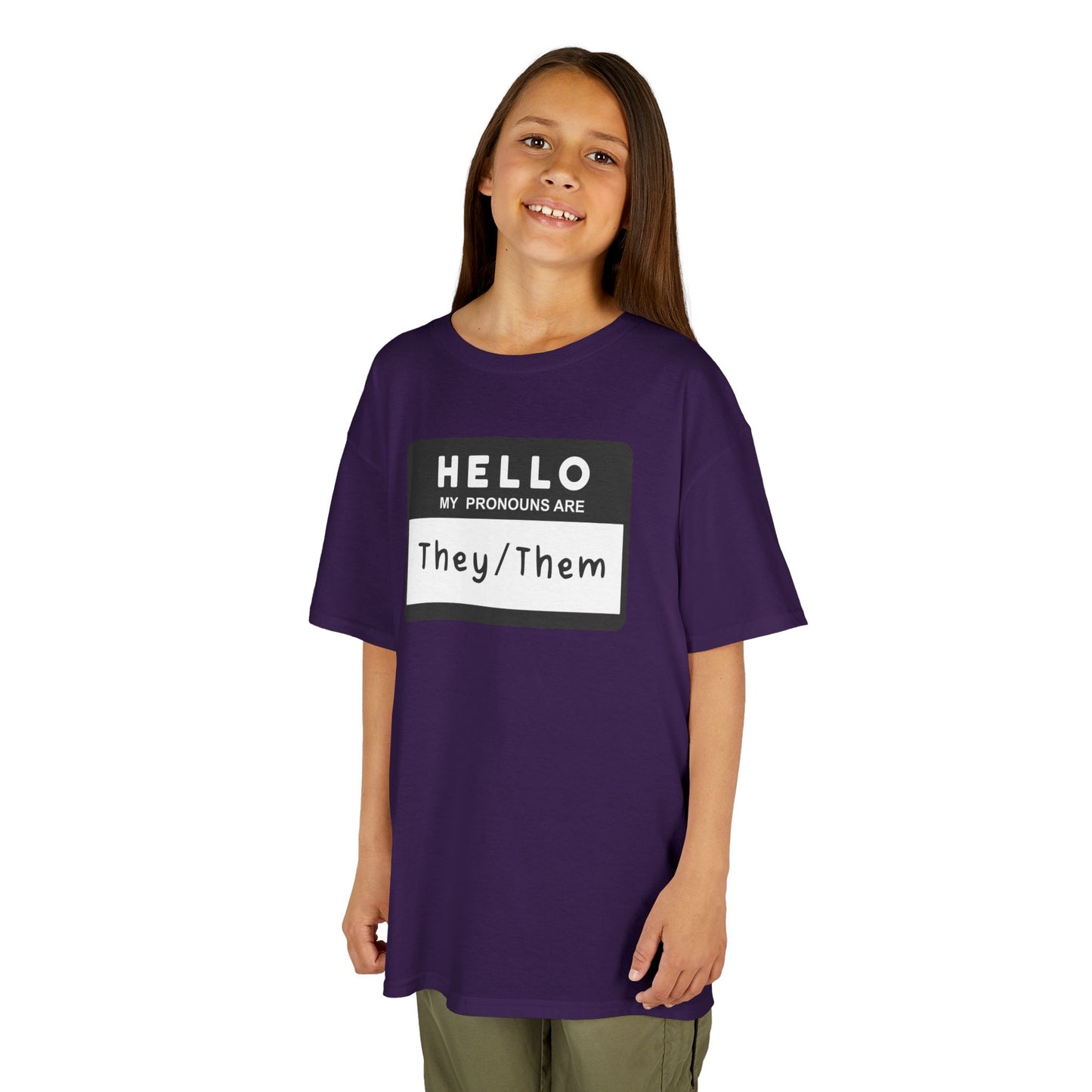 Hello, My Pronouns Are They/Them | Youth T-Shirt