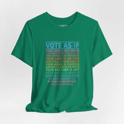 Vote With Empathy | Adult T-Shirt