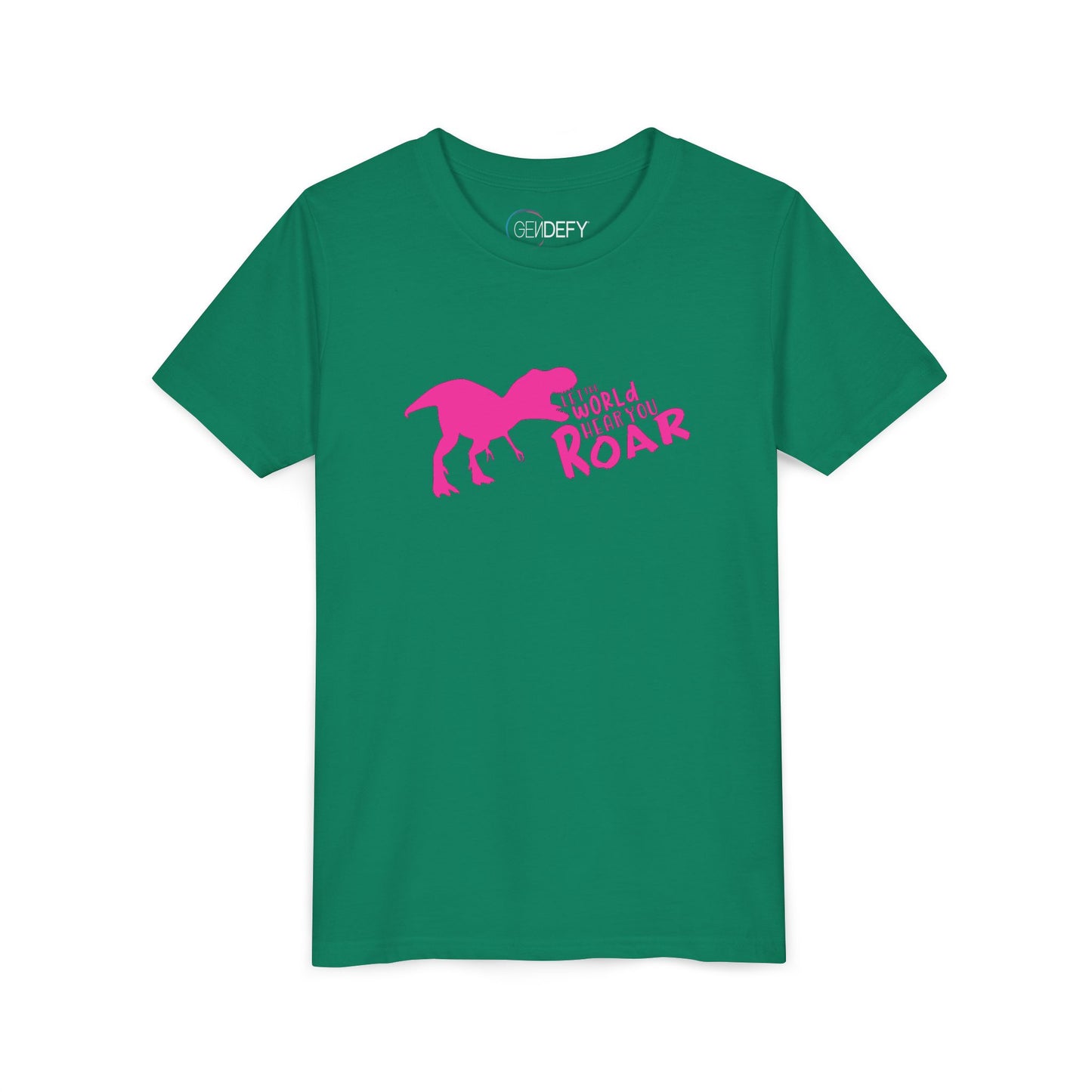 Let the World Hear You Roar Dinosaur | Youth T-Shirt