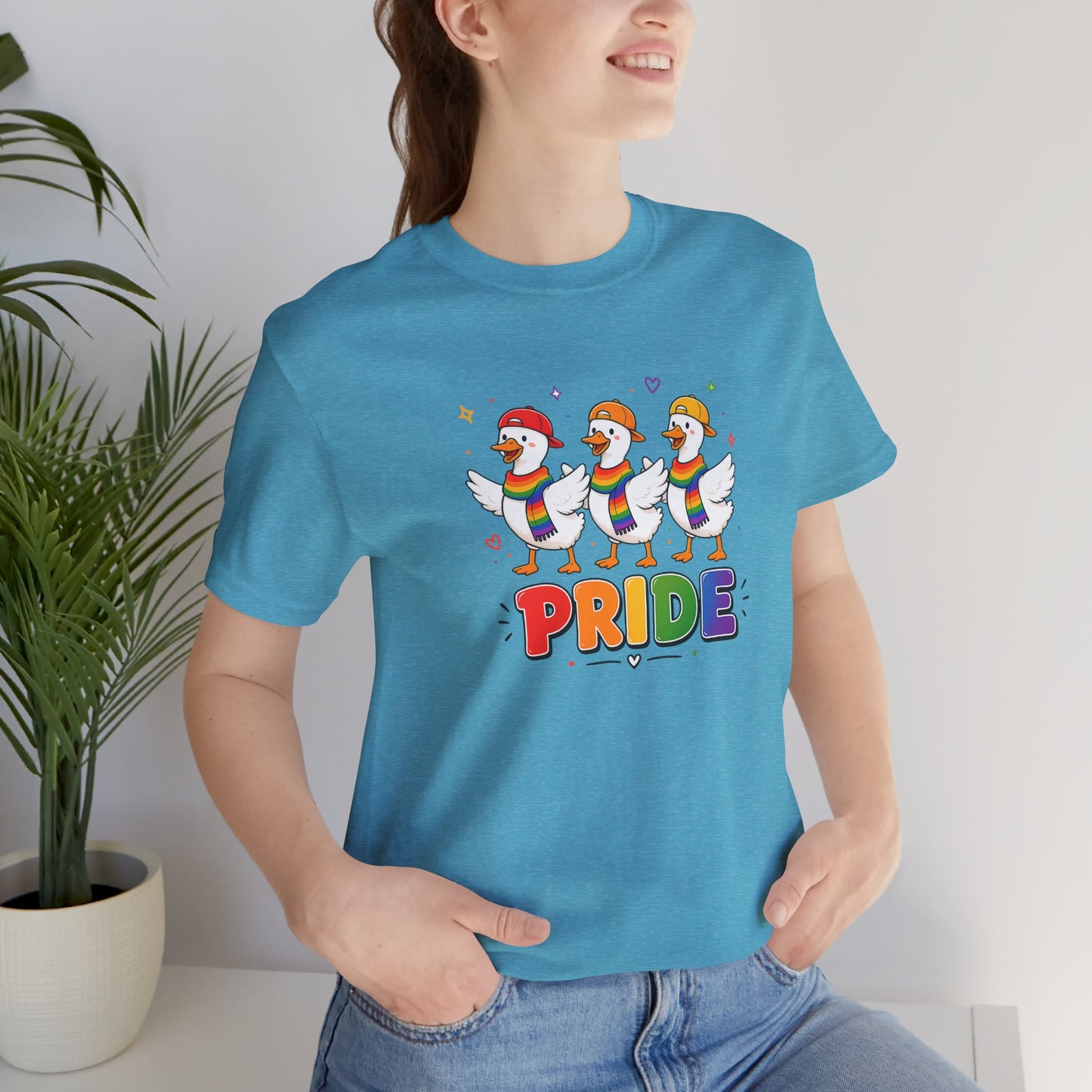PRIDE Flock Rainbow Geese | Adult Tee